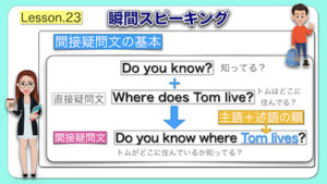 英語瞬間スピーキング No 23 間接疑問文 英検３級 中学３年生英語 アラン キャッシーのenjoy English Life やり直し英語学習者のサイト